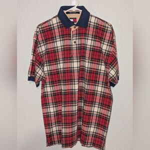 Tommy Hilfiger Shirt Sleeve Plaid Shirt Size Medium